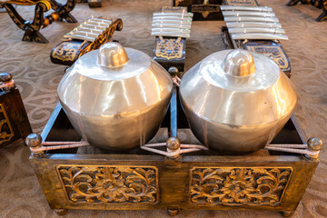 Immerse yourself in the rich cultural heritage of Malaysia with this captivating collection of traditional musical instruments. 