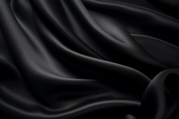 Obraz premium Abstract black background. Black cloth texture background