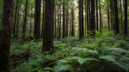 Fototapeta premium morning in the forest