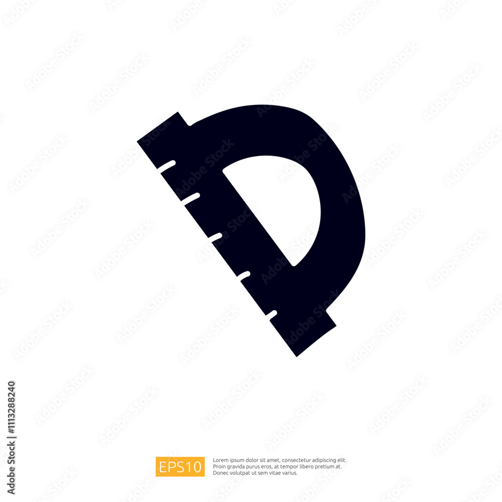 Poster the image features a stylized graphic of a ruler, tilted to the side, symbolizing measurement and pr