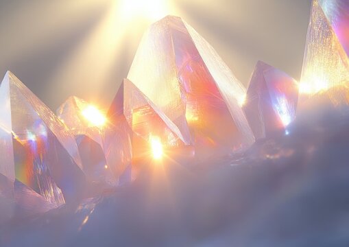 Prism Light Rainbow Overlay Sunlight Sparkling Background - Powered by Adobe