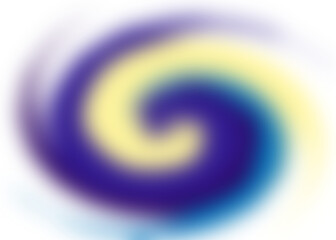 An abstract colorful transparent swirl shape spiral desing element.