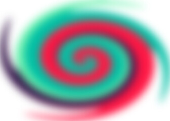 An abstract colorful transparent swirl shape spiral desing element.