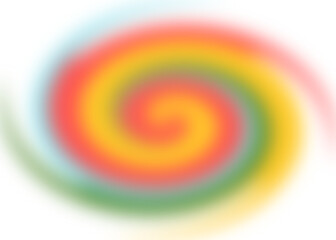 An abstract colorful transparent swirl shape spiral desing element.