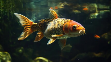 Fototapeta premium Koi Fish in Aquarium