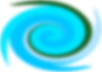 An abstract colorful transparent swirl shape spiral desing element.