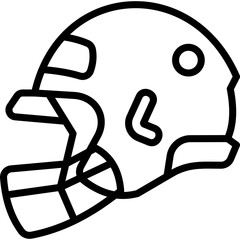 Helmet line icon