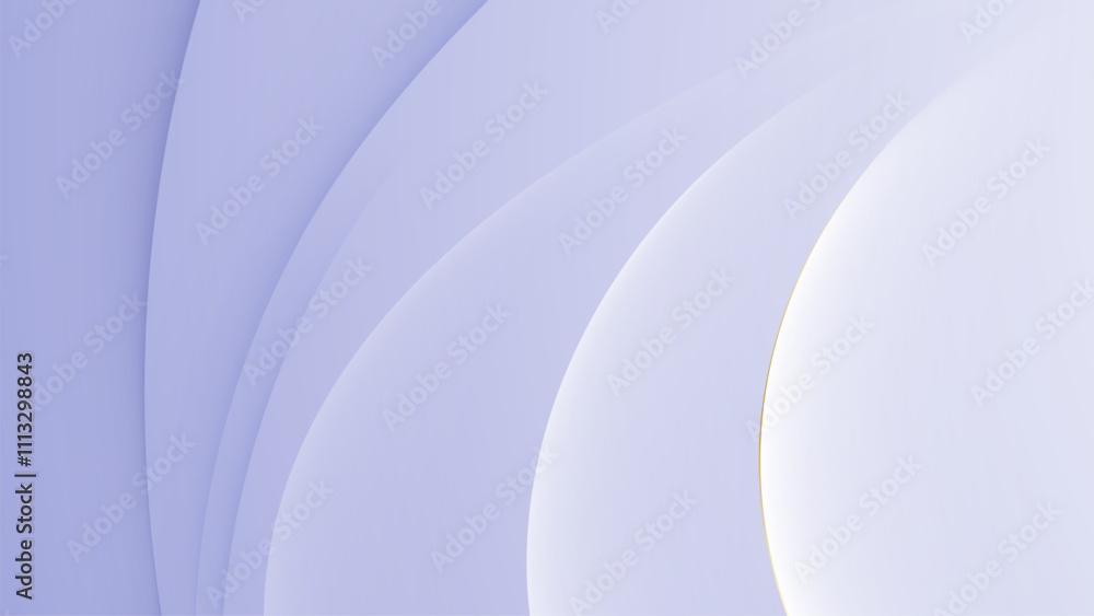Poster modern abstract light silver background vector. elegant concept design with golden line.