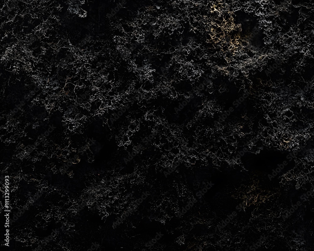 Poster abstract dark texture with intricate patterns and hints of gold.