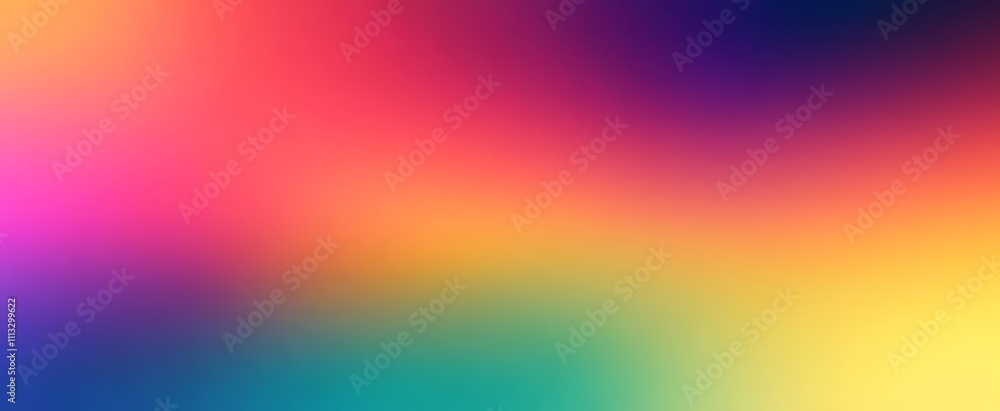 Poster Vibrant Gradient Background Abstract Rainbow Colors Smooth Transition Banner Design