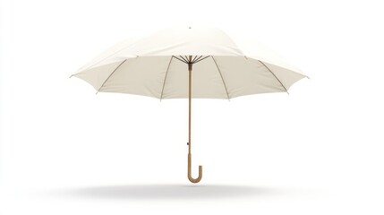 White Umbrella on White Background