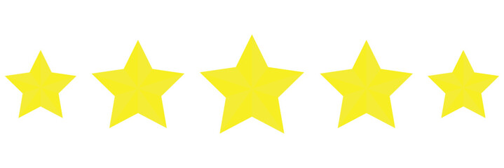 Obraz premium 5 star icon with flat design. 5 star ratting icon set for web design eps 10.