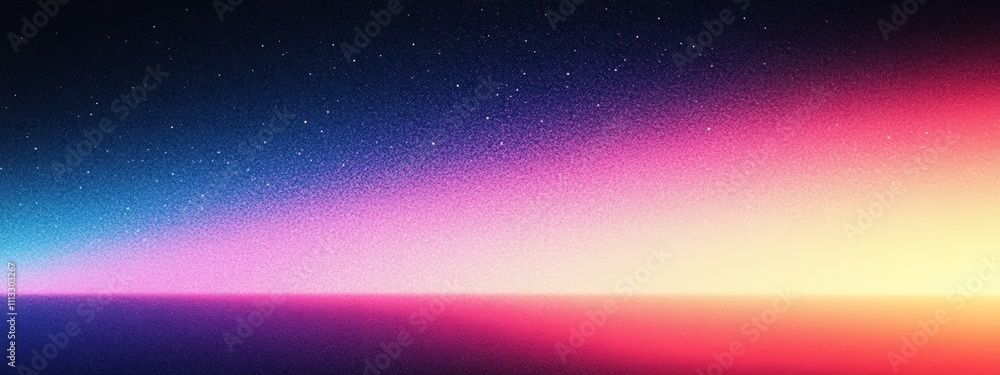 Poster Gradient Background Transitioning from Dark Blue to Bright Pink with Grainy Texture Serenity