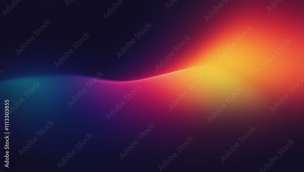 Poster abstract color gradient background dark to bright vibrant smooth flowing effect design