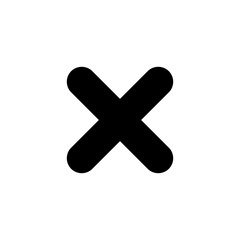 Close icon vector. Delete sign and symbol. cross sign