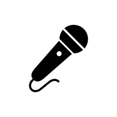 Microphone icon vector. karaoke sign and symbol