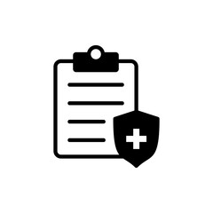 Medical insurance icon vector. health insurance sign and symbol