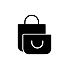 Shopping bag icon vector. shopping sign and symbol