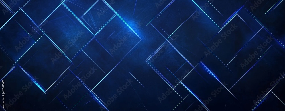 Aufkleber abstract blue geometric background for technology presentations and powerpoint