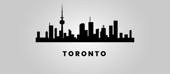 Toronto skyline vector illustration artwork