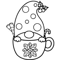 Gnome cartoon and mug 