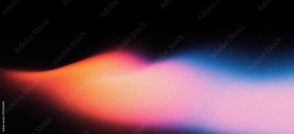 Poster gradient background black to orange pink blue abstract smooth texture for modern design
