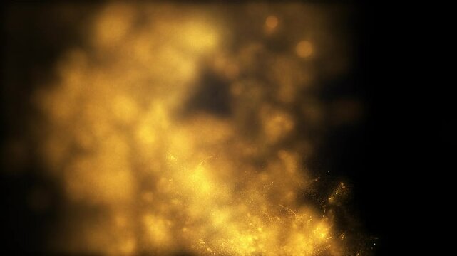 Gold cloud from dust and particles Loop Background Scene ver07