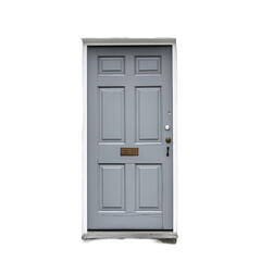 3d rendered door PNG cutout isolated on white and transparent background.
