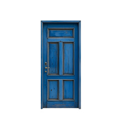 3d rendered door PNG cutout isolated on white and transparent background.