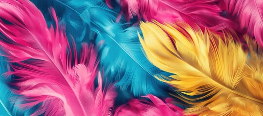 Obraz premium colorful animal fur background, feather 18