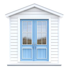 Fototapeta premium 3d rendered door PNG cutout isolated on white and transparent background.