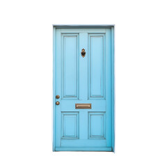 3d rendered door PNG cutout isolated on white and transparent background.

