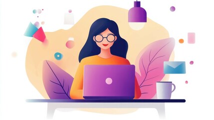 A motivated worker designing and marketing high-demand digital templates for online marketplaces