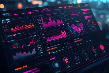Fototapeta premium Visualizing Financial Data: A Modern Approach