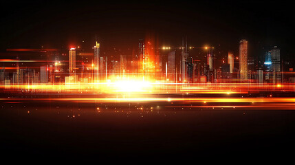 futuristic abstract design symbolizing advanced technology and global communication with interconnected nodes, flowing lines, glowing effects, and depth in a digital space