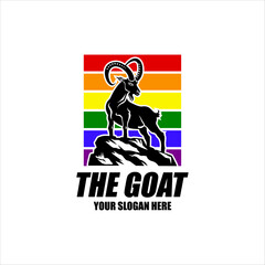 Goat logo icon vector design Goat Circle logo design illustrator design Creative Goat logo design goat icon modern company logo