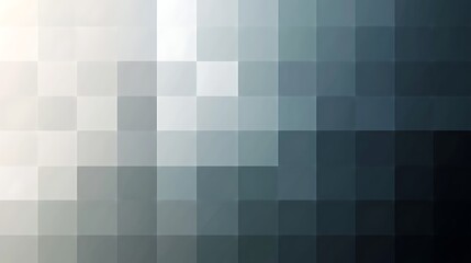 Abstract grayscale pixelated background with light to dark gradient.