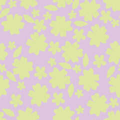 Trendy Seamless Floral Pattern in vector