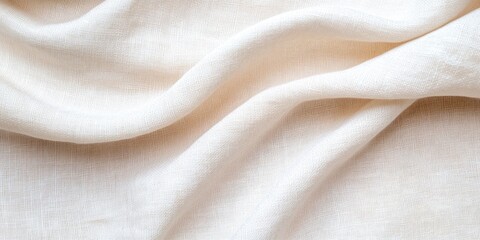 Soft, white linen background with a seamless texture.
