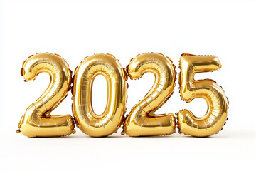 Balloon-themed motif representing the year 2025