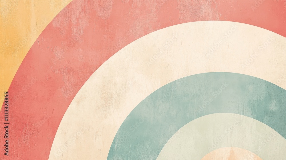 Poster abstract colorful background with circular patterns and textures