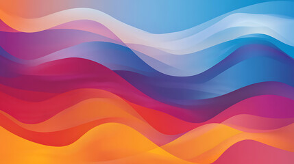 Vibrant Abstract Wave Background Design Colorful Gradient Hues Swirling Seamless Pattern Digital Art