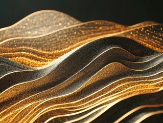 Close-up of metal wave