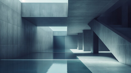 Obraz premium 3d render of a modern architecture