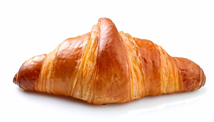 Golden Brown Buttery Croissant Pastry  Delicious French Bakery Bread  Breakfast Food