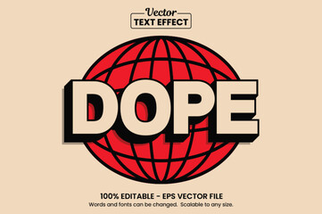 Retro vintage text effect, Editable text effect