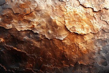Fototapeta premium Vintage Copper Bronze Gold Foil Leaf Texture with Glass Effect for Print and Design