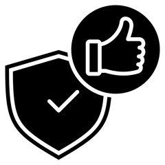 Guarantee Glyph Icon