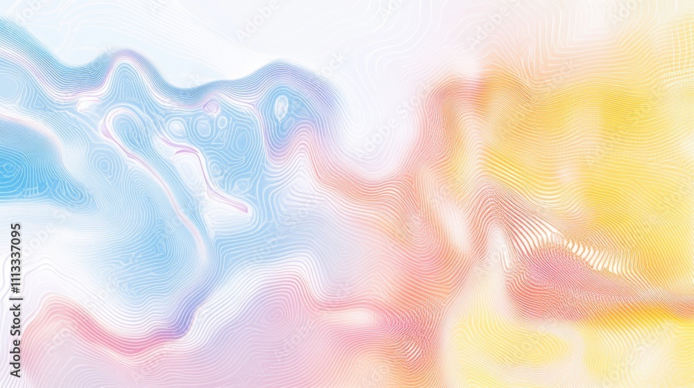 Poster abstract colorful wave pattern design for modern creative projects