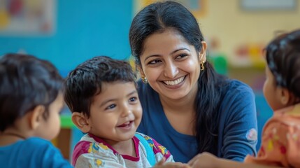 Parents expressing gratitude to childcare staff for their attentive and loving care of their children